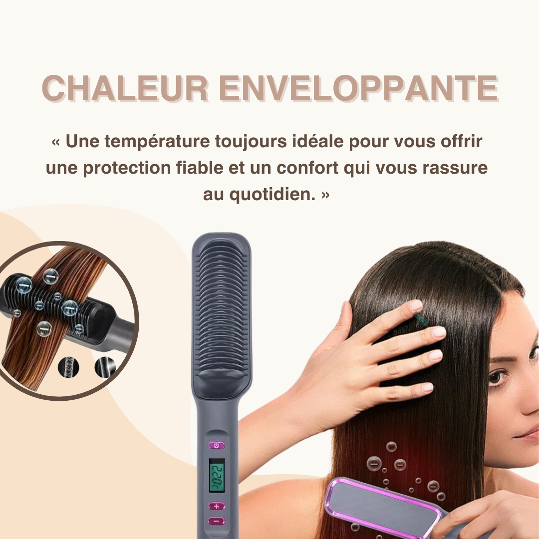 Lisseur Brosse Chauffante Douceur et Sécurité Optimales