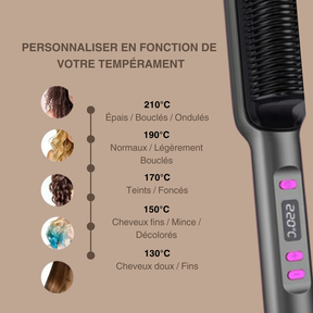 Lisseur Brosse Chauffante Douceur et Sécurité Optimales