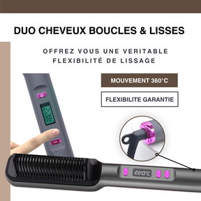 Lisseur Brosse Chauffante Douceur et Sécurité Optimales